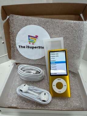 Apple iPod Nano 5th Gen 16GB Yellow ,Very Good ( Engraved) -Mint